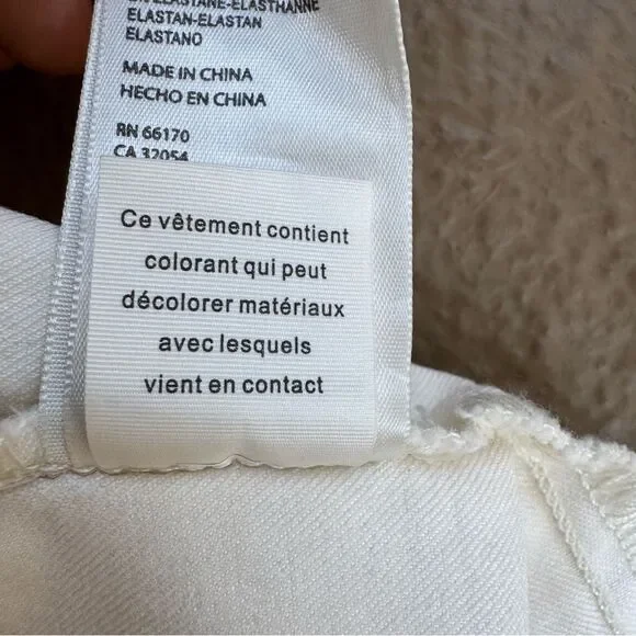 NWT Free People Venice Beach Cream Elastic Waist Flare Wide Leg Jeans Size 26 - Picture 12 of 14